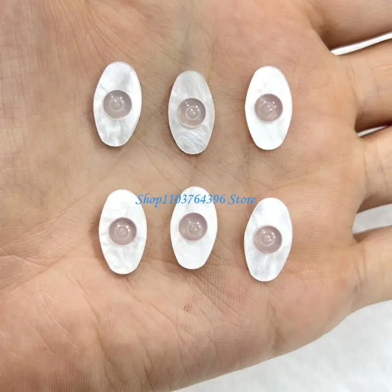  10Pcs Comfortable Earbud Support Acrylic Transparent Earring Back for Women Girl