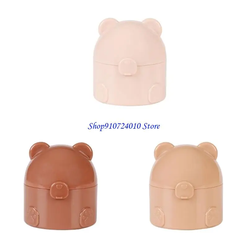 

77HD Hygienic Baby Powder Dispenser Box Secure Push Button Lid Perfect For Travel And Home Care Essential