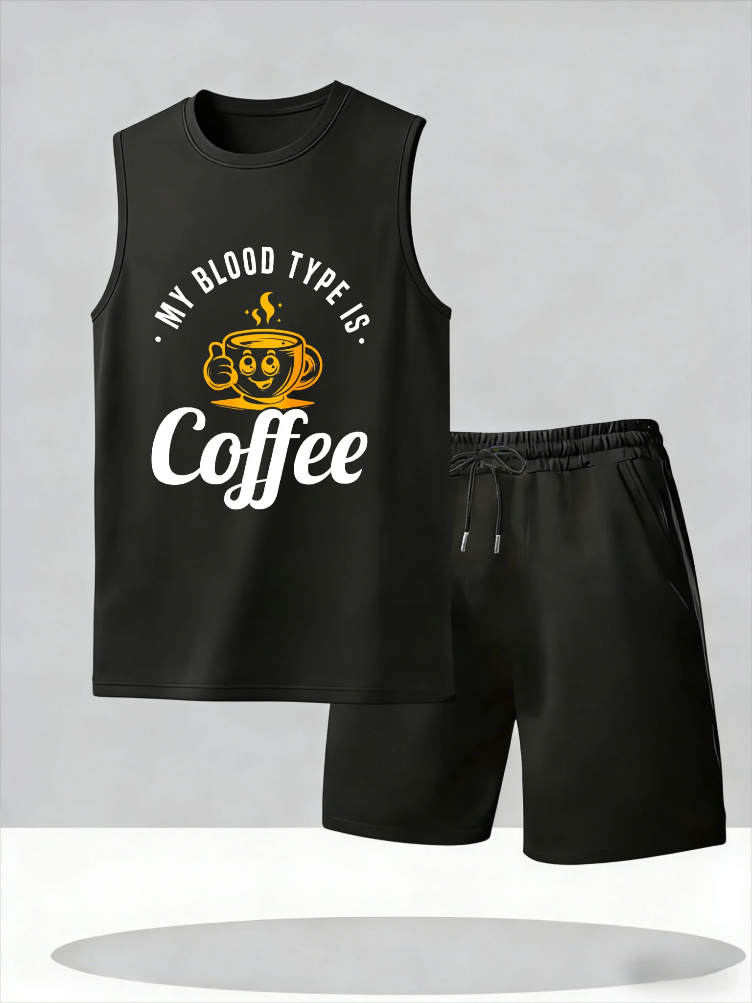 

Men's Tank Top Sets 2026 Summer Thin Quick Dry seaside Breathable beach sets for men sweat suit crewneck running oversize