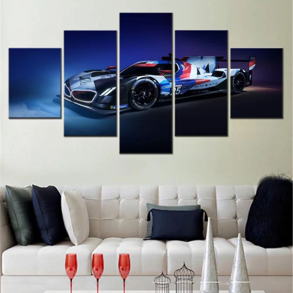 

5 Panels Canvas Wall Arts House Decoration Poster Painting Cars V8 Wallpaper Print Picture Modern Artwork Mural Interior Decor