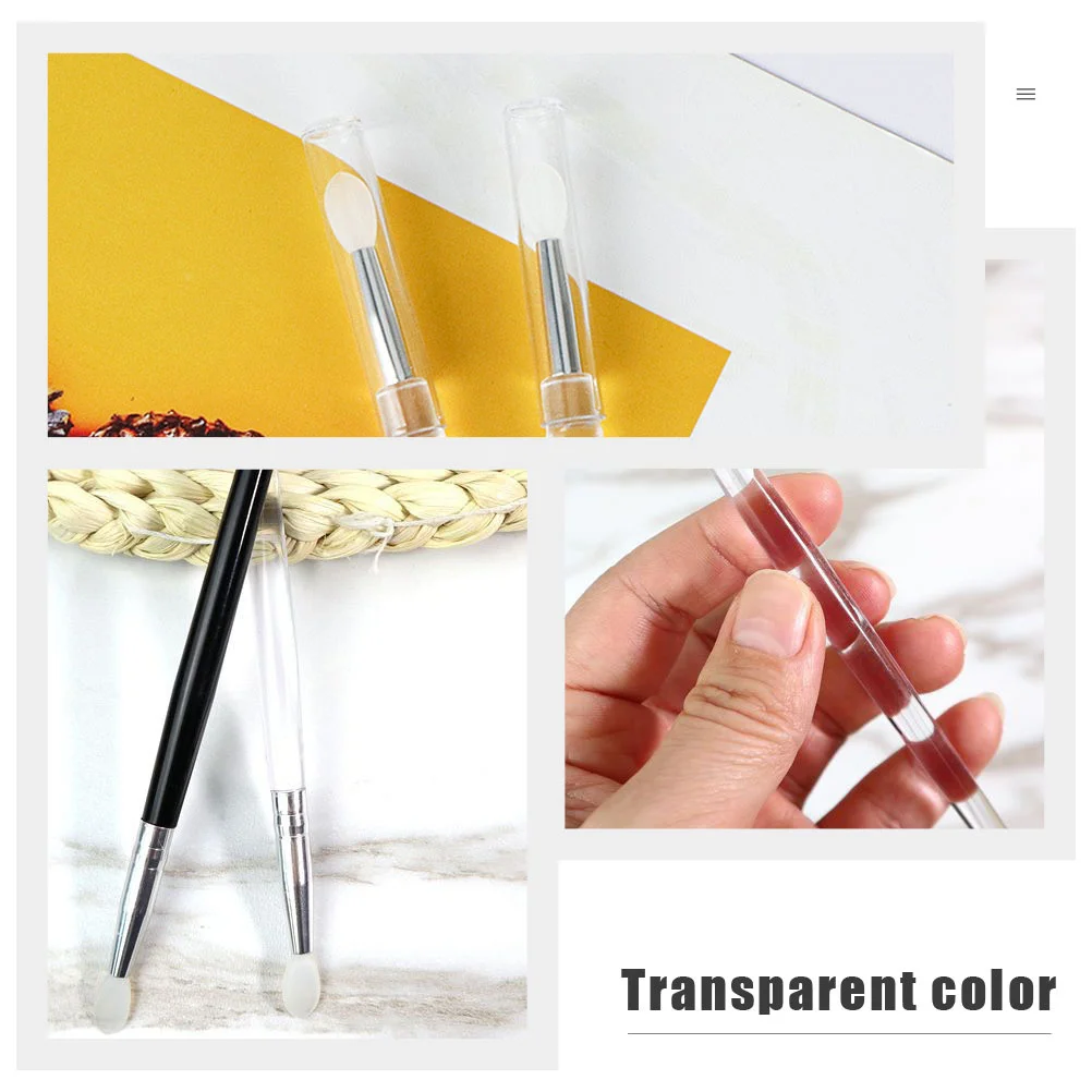 

6Pcs Silicone Lip Brushes Premium Material Lightweight Makeup Tools for Lipstick Lip Gloss Eyeshadow Applicators Portable