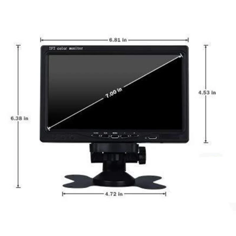 Super Sale 7 Inches Backup Monitor HD Night Vision Camera Parking Assist Camera Waterproof Camera for Truck RV