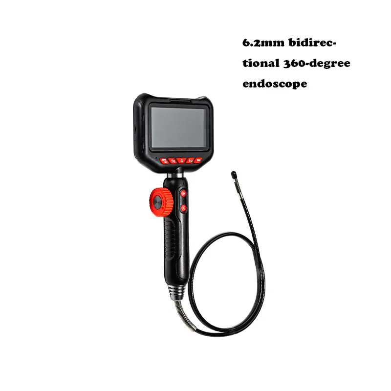 6.2mm Bidirectional 360-degree Endoscope with 4.3-inch IP8 High-definition Screen