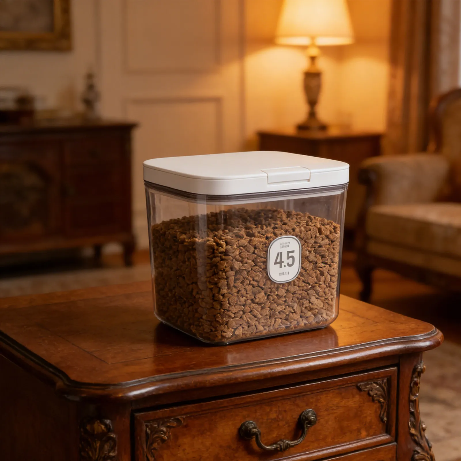 

Контейнер для хранения корма для животных, пластиковое ведро с герметичной крышкой, влагостойкий контейнер для хранения корма для собак и кошек