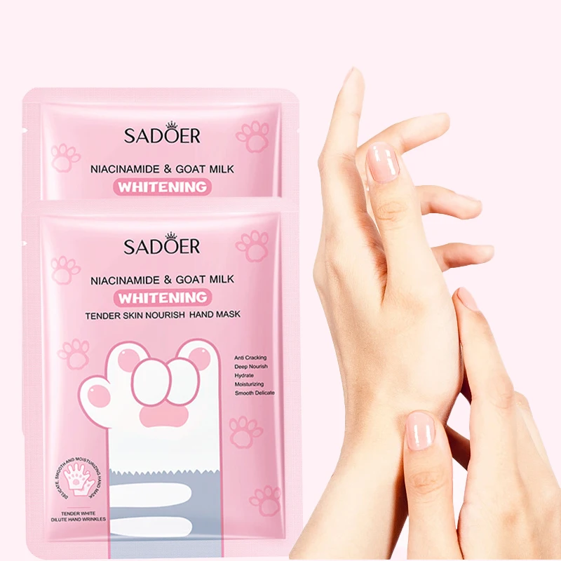 4pcs/2pair Rejuvenating Nourishing Hand Mask Cream Moisturizing Whitening Hand Spa Gloves Dead Skin Remover Hand Mask Skin Care