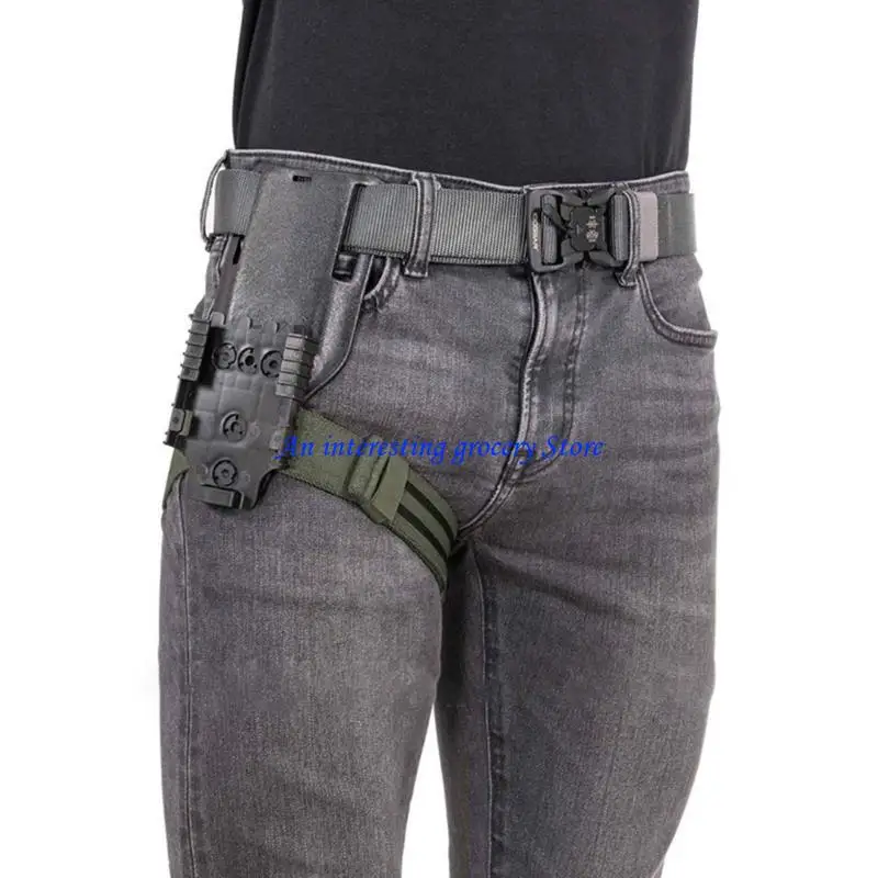 

652D Tactically Thigh Strap Drop Leg Band Non-slip Leg Strap Belt Holsters with Quick Release Buckle Outdoors Leg Hanger Belt