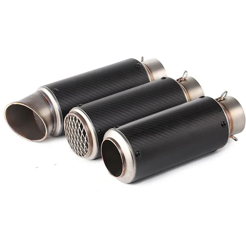 51mm/60mm Motorcycle Exhaust with DB Killer Motorcycle Exhaust Pipe Muffler Carbon Fiber GP-project Exhaust Pipe