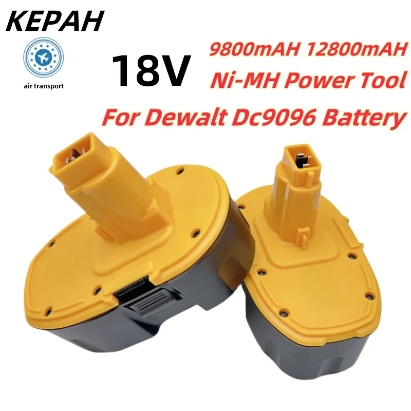 2024 New 18V 12.8Ah Ni-MH Power Tool for Dewalt DC9096 DE9039 DE9095 DW9098 DE9503 DW9096 Replacement Battery