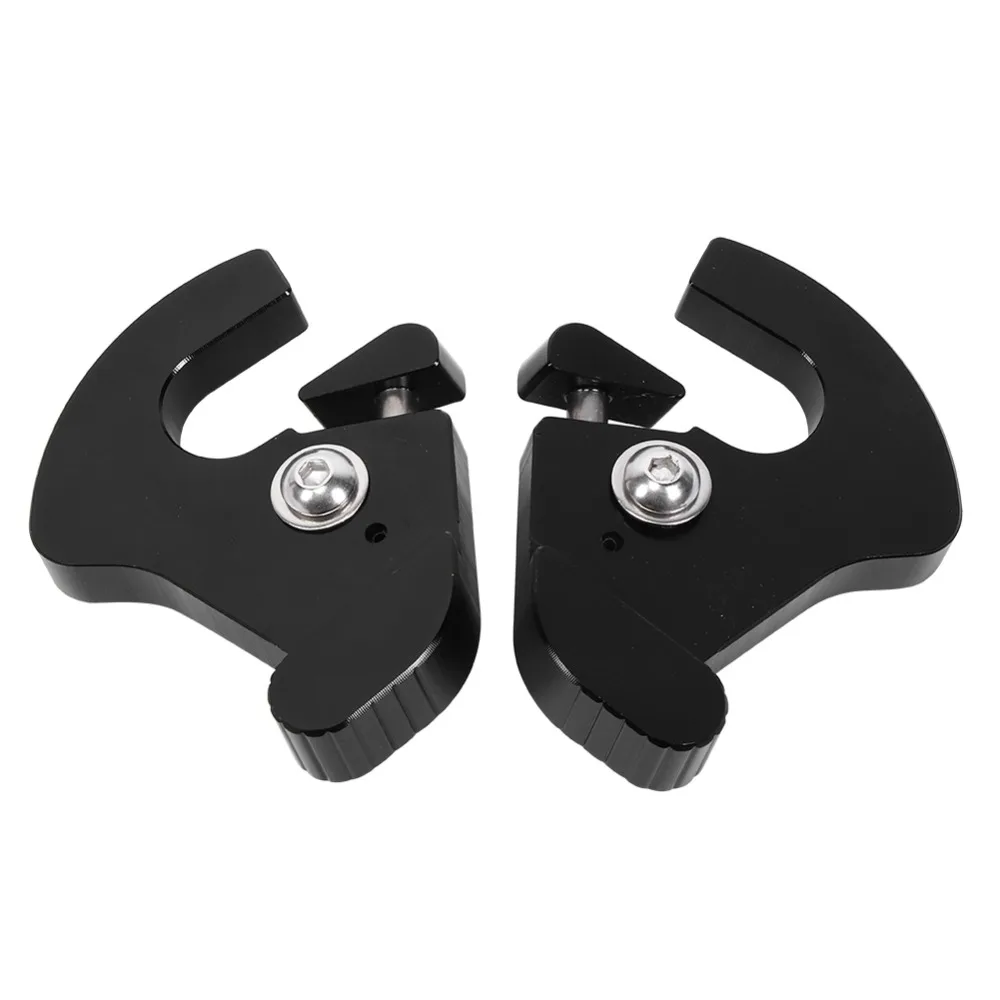 CNC Aluminum Sissy Bar Latch Clips Black Detachable Rotary Rotary Docking Latch Quick Release Hardware For Touring Motorcycles