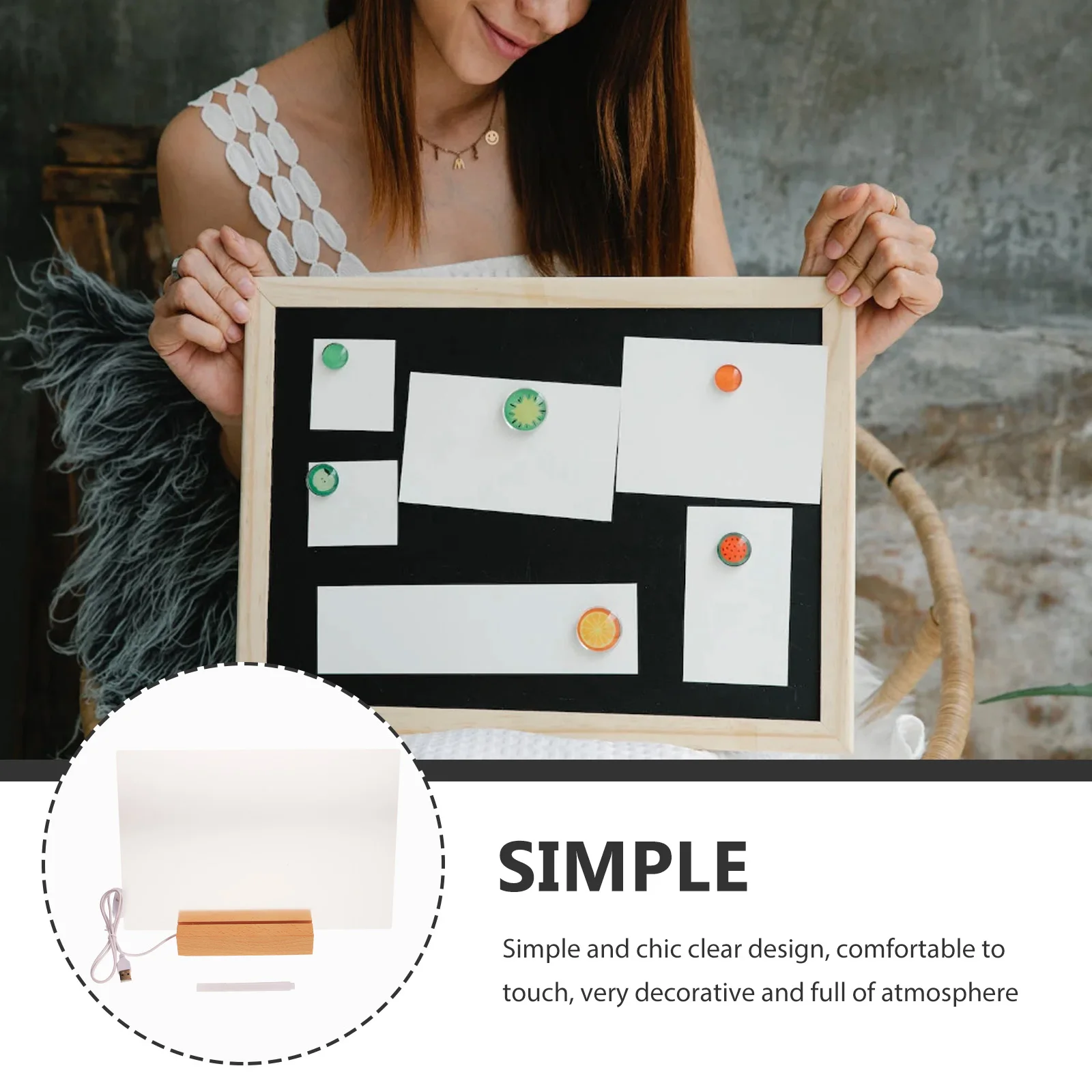 

Lightweight Transparent Message Board Clear Desktop Memo Board Stylish Acrylic Writing Perfect For Home Office