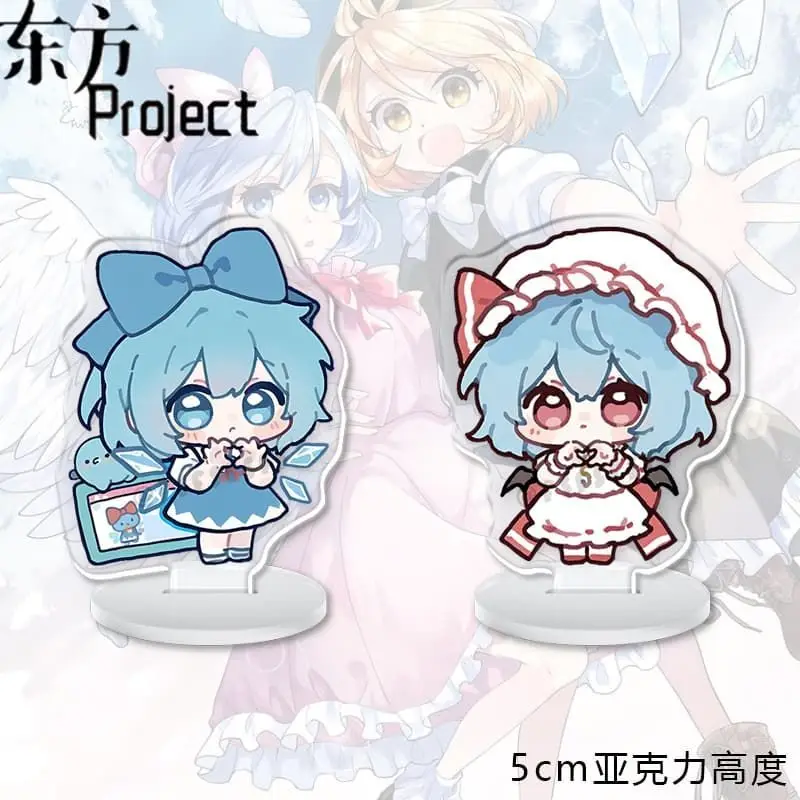 Touhou Project Acrylic Stand Keychain Cirno Remilia Scarlet Window Sill Wear‑proof High‑resolution Anime Character Display Stand