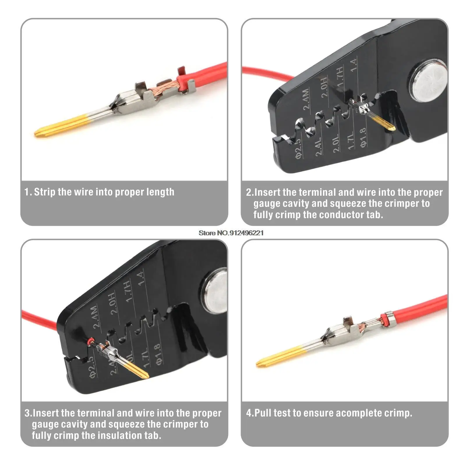 متعددة الوظائف موصل السيارات الذكور والإناث دوبونت دبوس العقص كماشة ، الأسلاك تسخير محطة التوصيل أداة اليد #5
