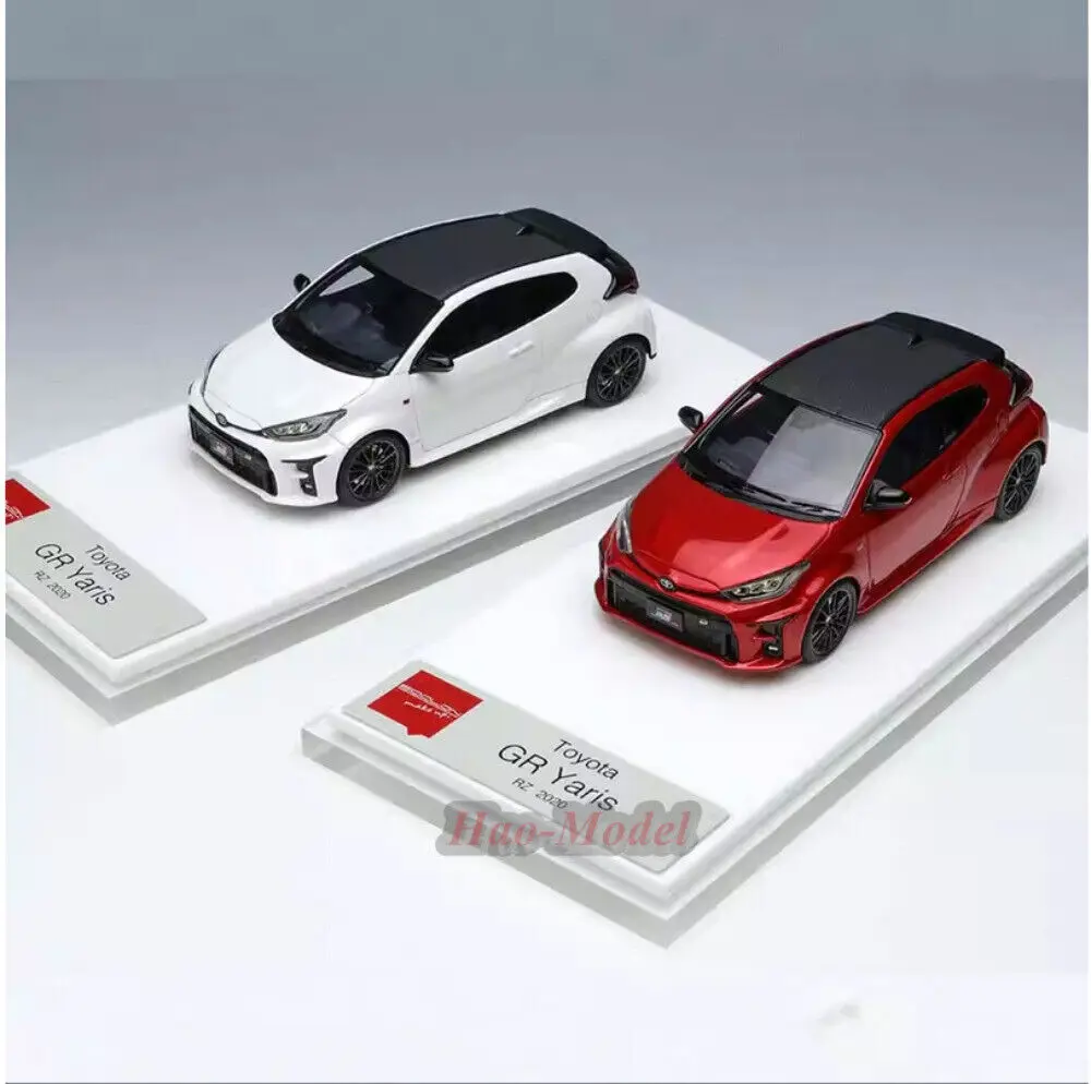 Maquillaje MU 1:43 para Toyota GR Yaris RZ 2020, modelo de coche de resina de Metal fundido a presión, juguetes, regalos de cumpleaños, colección de simulación de exhibición de Hobby