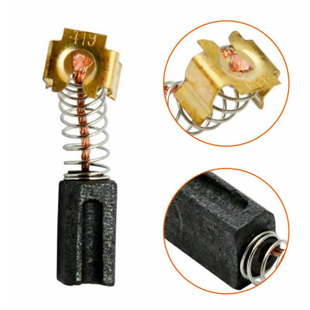 10 pezzi spazzole di carbone per CB325 CB459 CB303 CB419 CB203 CB85 utensili manuali professionali in carbonio e metallo accessori per smerigliatrice angolare