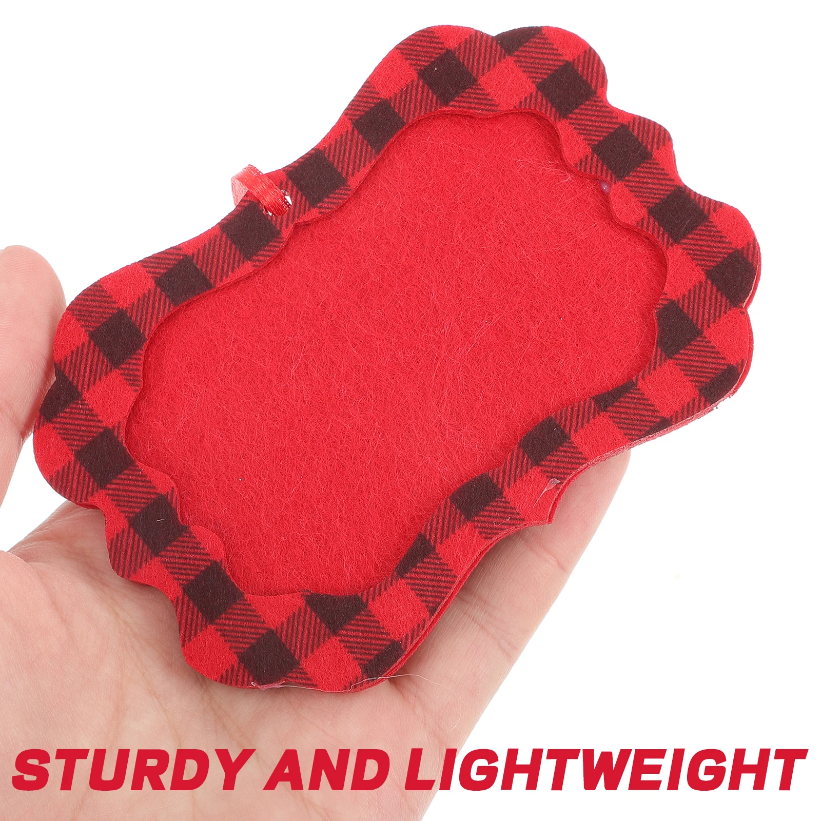 

12Pcs Christmas Tree Felt Photo Frame Pendant DIY Hanging Ornament Xmas Party Festival Decor Photo Frame Pendant