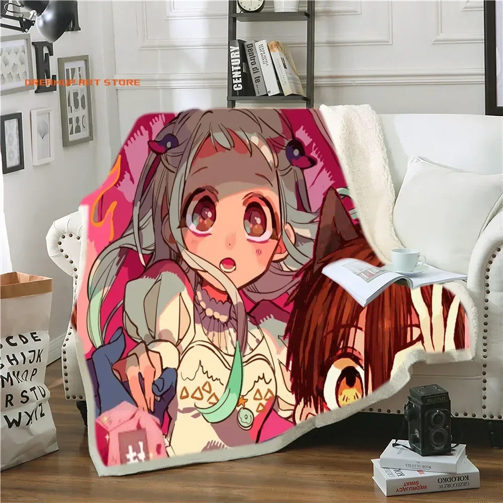 2026 Anime Toilet-bound Hanako-kun Blanket Soft Sofa Cover Throw Blanket Fleece Tapestry Lightweight Warm Bed For Bedroom Couch