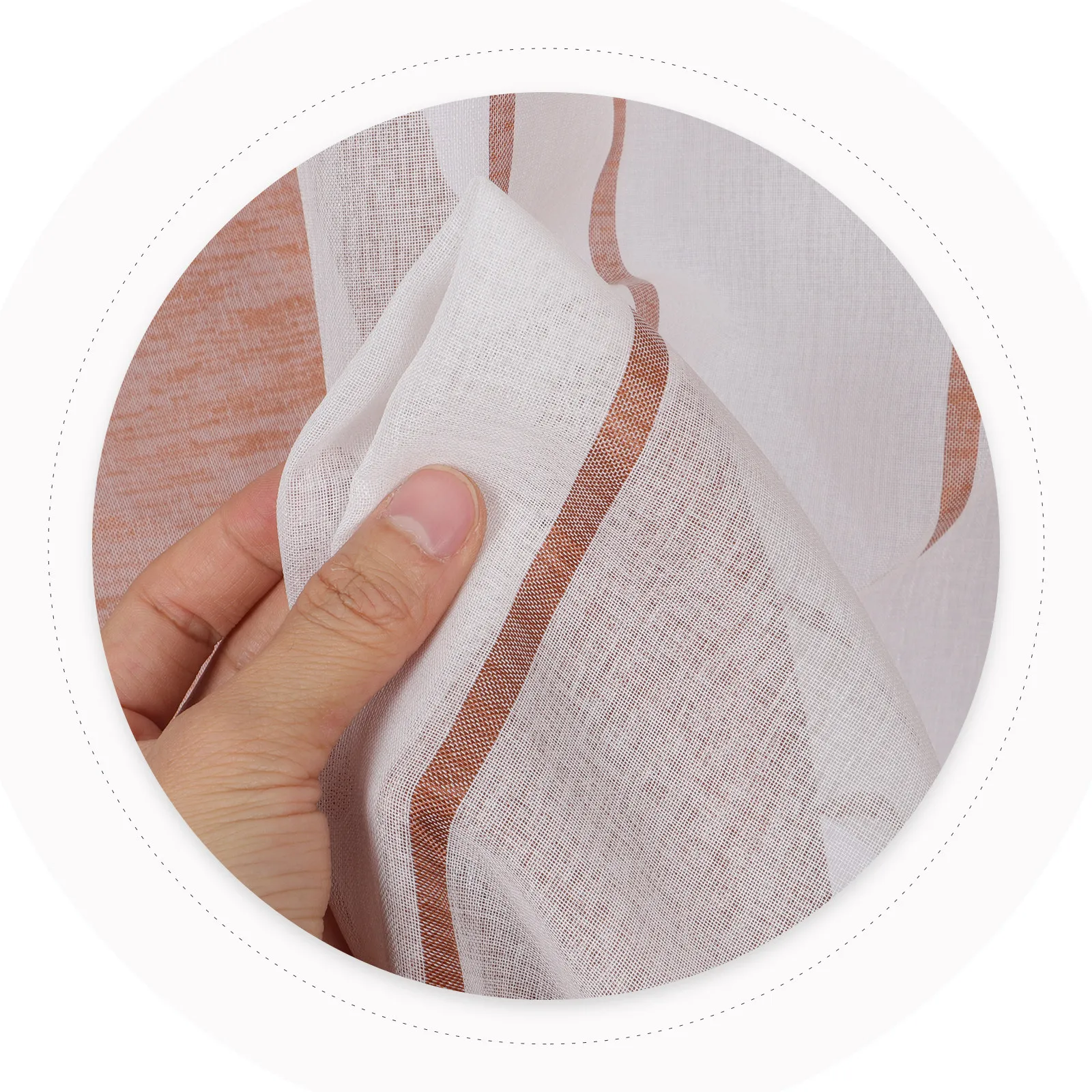 Multicolor Striped Voile Curta - Curtain Sheer Voile review and price