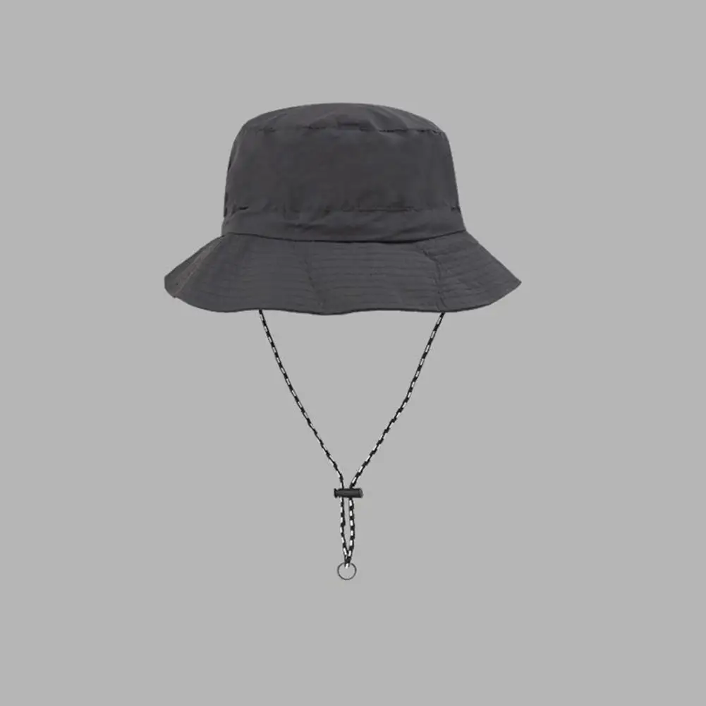 Foldable Bucket Hat Travel Bucket Hat Foldable Waterproof Bucket Hat with Adjustable Chin Strap Quick Dry Sun Protection Cap