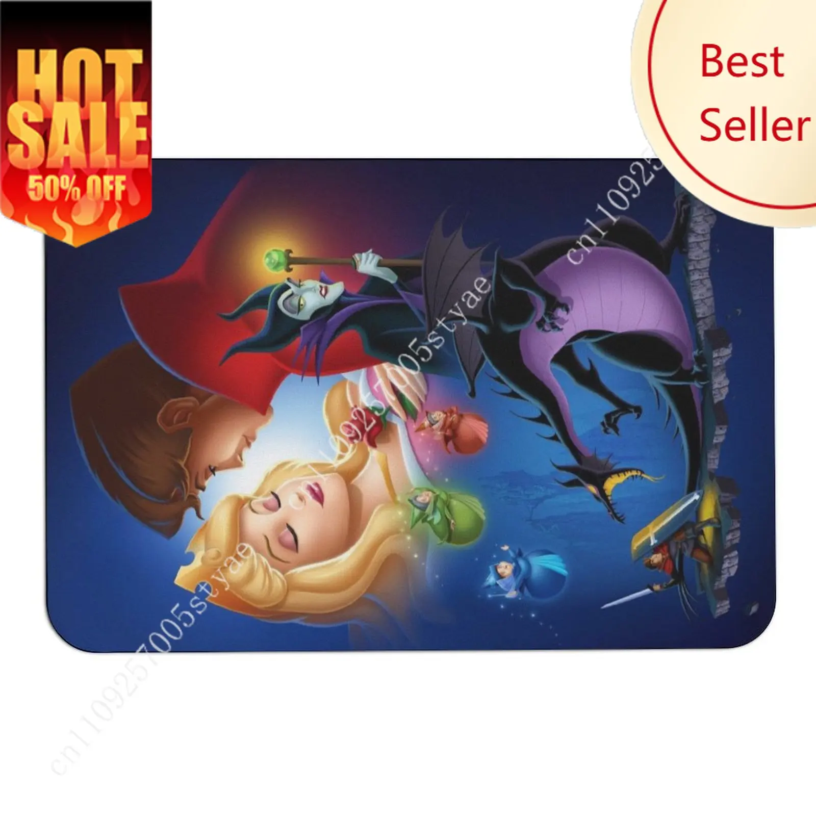 

Aurora Doormat Disney Cartoon Rug Floor Mats Welcome Porch Home Holiday Party Decor Carpet Gifts Custom Non-Slip Rugs