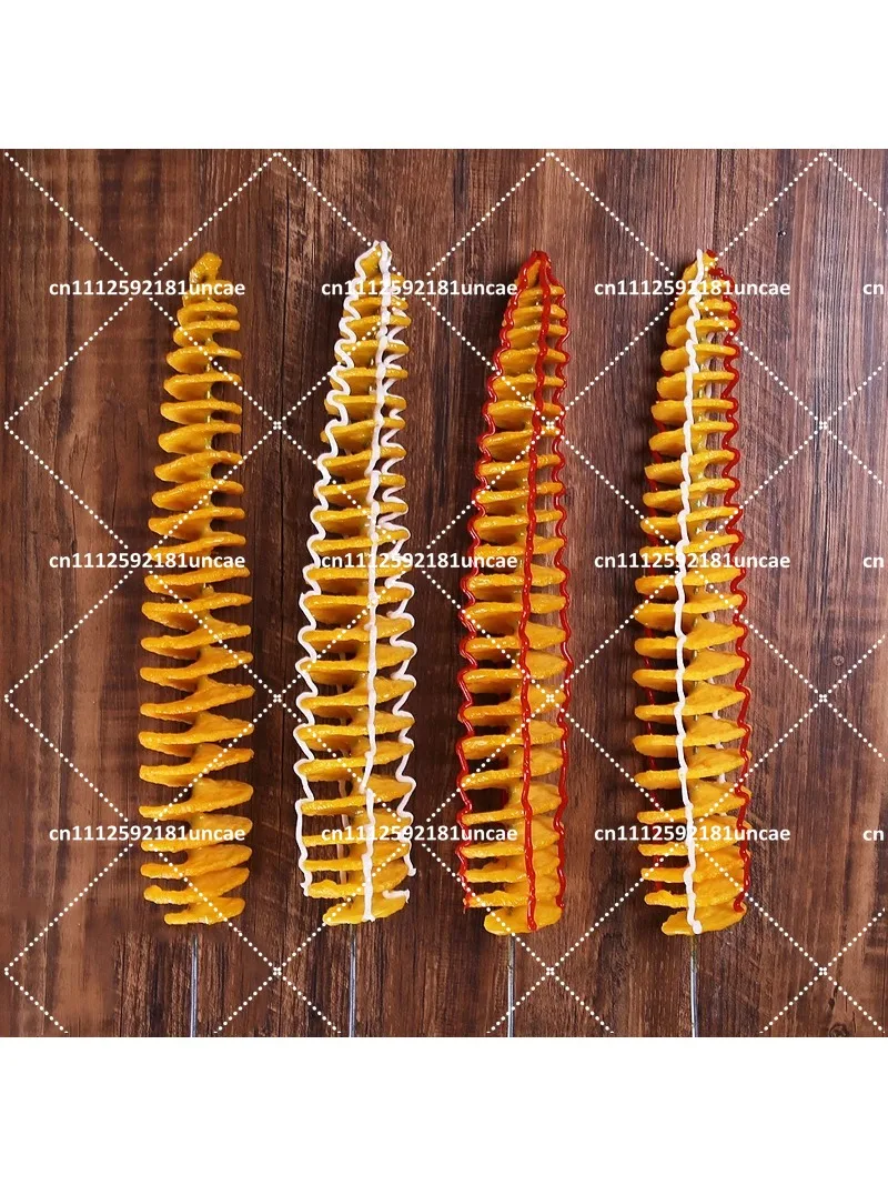 Fake Potato Spiral Tornado Props Dummy Whirlwind Twist Potato Tower Model for Display