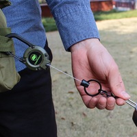 Leaftour Multi-Functional Outdoor Sport Camping Fishing Retractable Tactical Anti-lost Keychain Badge Reel Bottle Holder Buckle