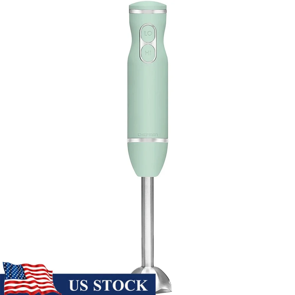 Многоскоростной погружной ручной блендер, лезвия из нержавеющей стали 300 Вт, легко чистится, эргономичный дизайн, тихий двигатель, идеальные супы, смузи