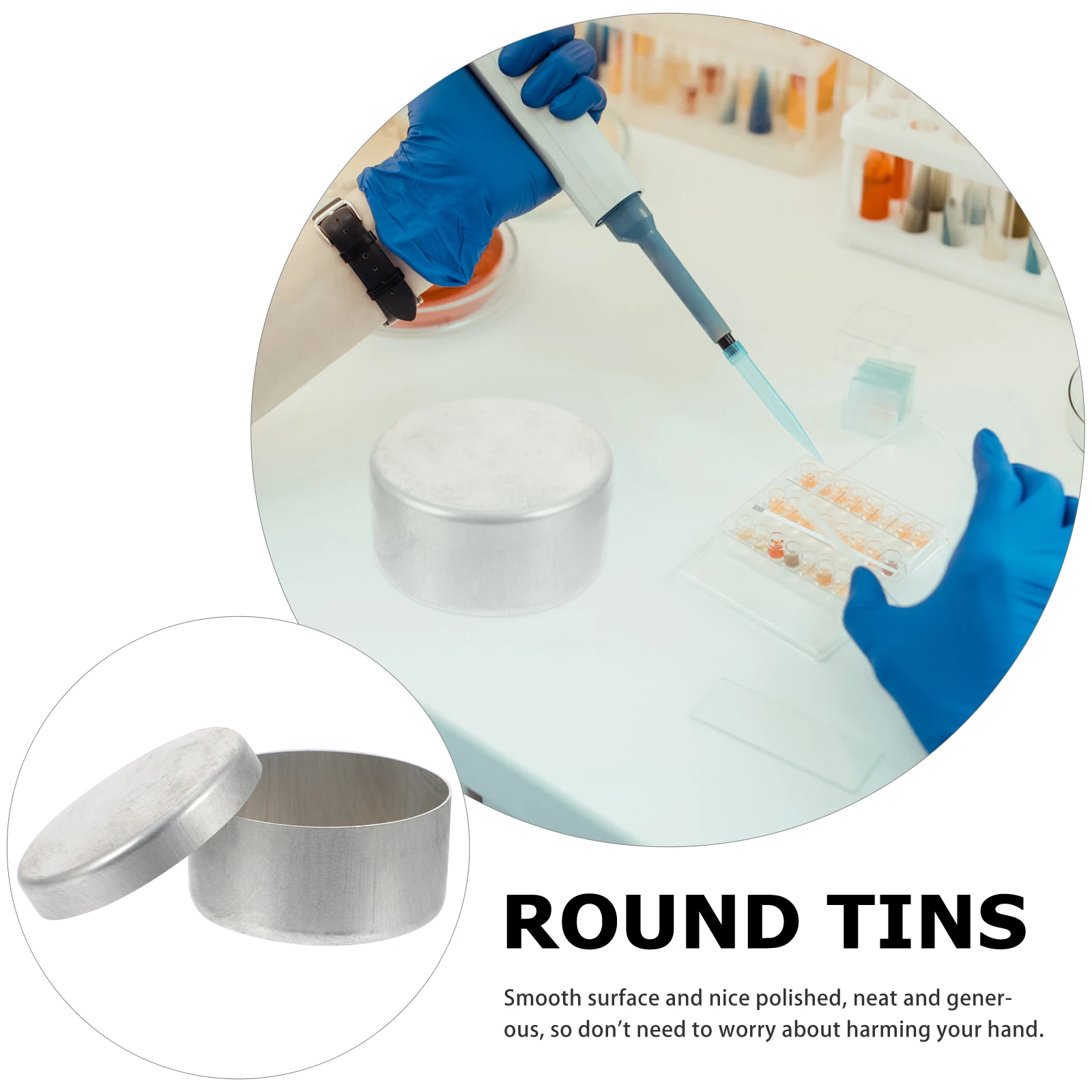 

3 Pcs Soil Moisture Meter Aluminum Round Tins Labs Instrument Weighing Holders Box Aluminium Empty Containers Boxes
