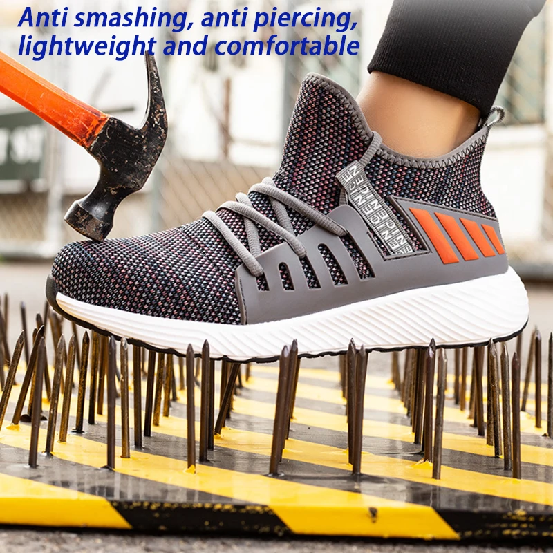 

Manufacturer's direct cross-border wholesale Labor protection shoes Men's summer Anti impact Anti puncture Breathable