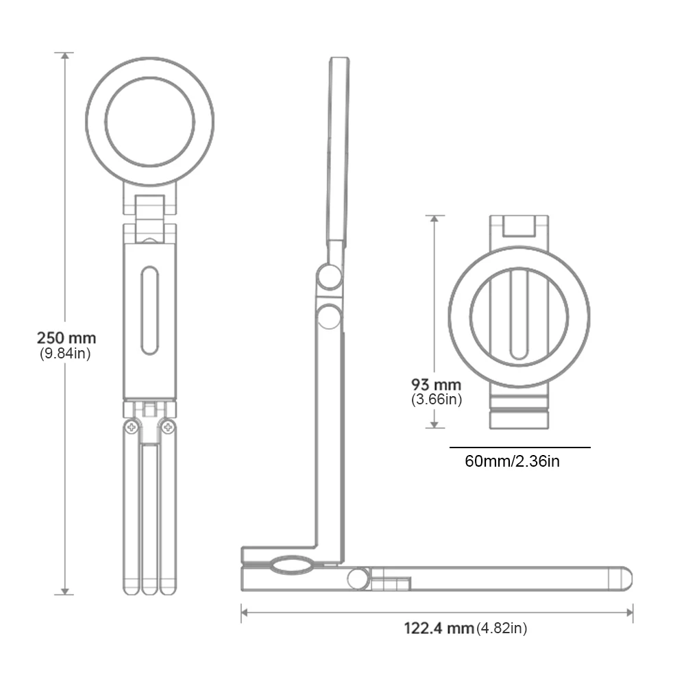 Magnetyczny uchwyt samochodowy na telefon Magsafe, obrotowy o 360 stopni, przenośny, podróżny stojak na telefon do iPhone 16 15 14 13