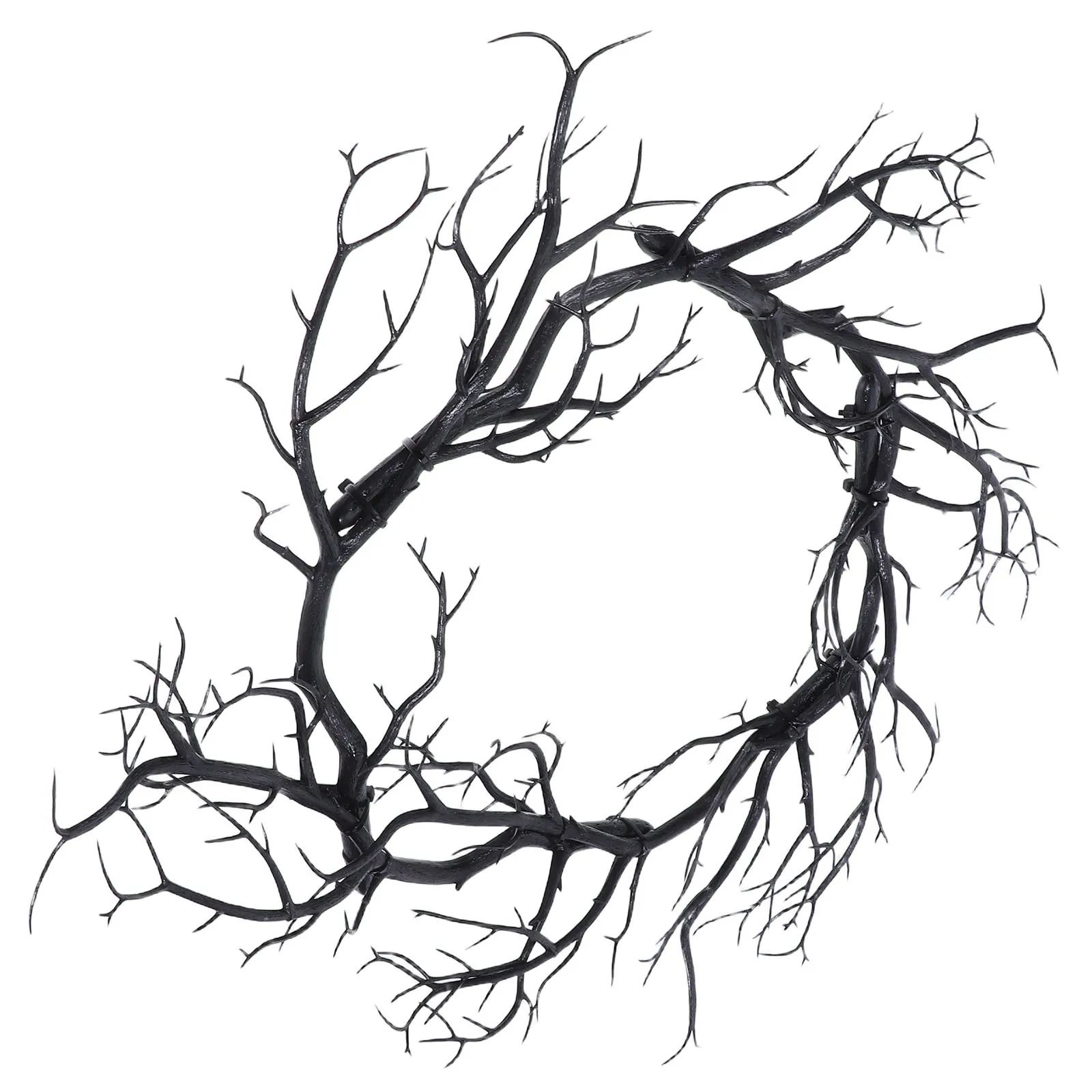 

Halloween Fake Wreath Simulated Branch Decor For Haunted House Hanging Door Wall Home Party Outdoor Festival Hanging Ornament