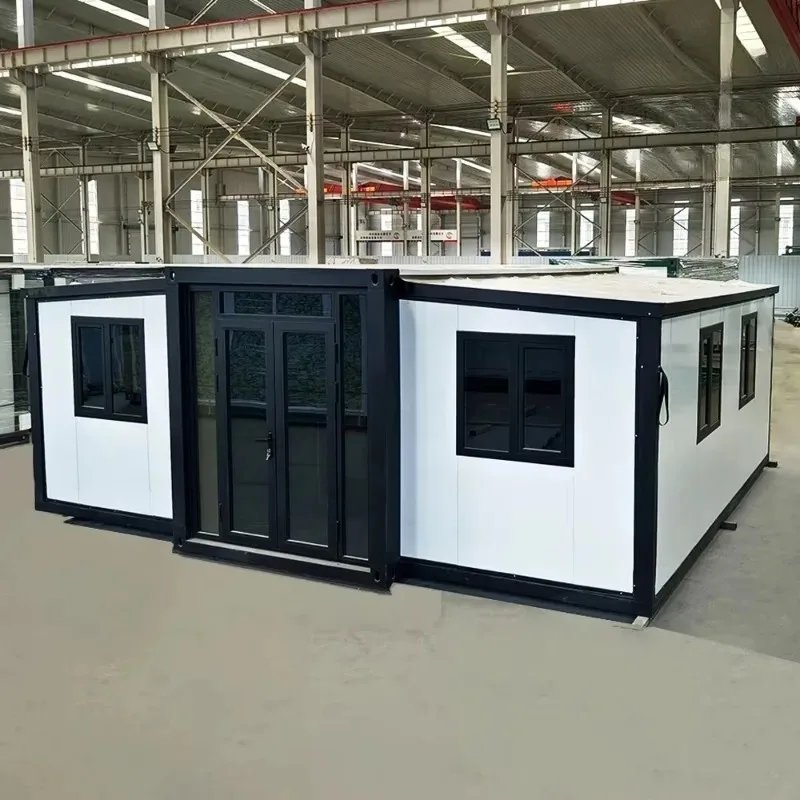 High-End Container Module House Prefab House Homes Tiny Villa Expandable Container House With Roof and Shed