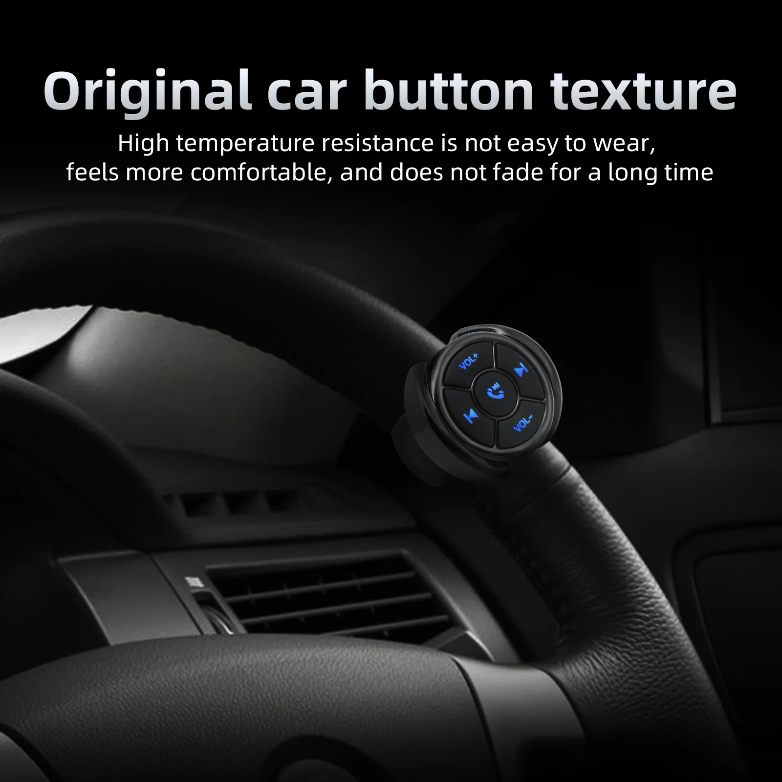 5 Keys Wireless Car Steering Wheel Control Button for Car Motorcycle Radio DVD GPS Volume Remote Button Steering Wheel Control