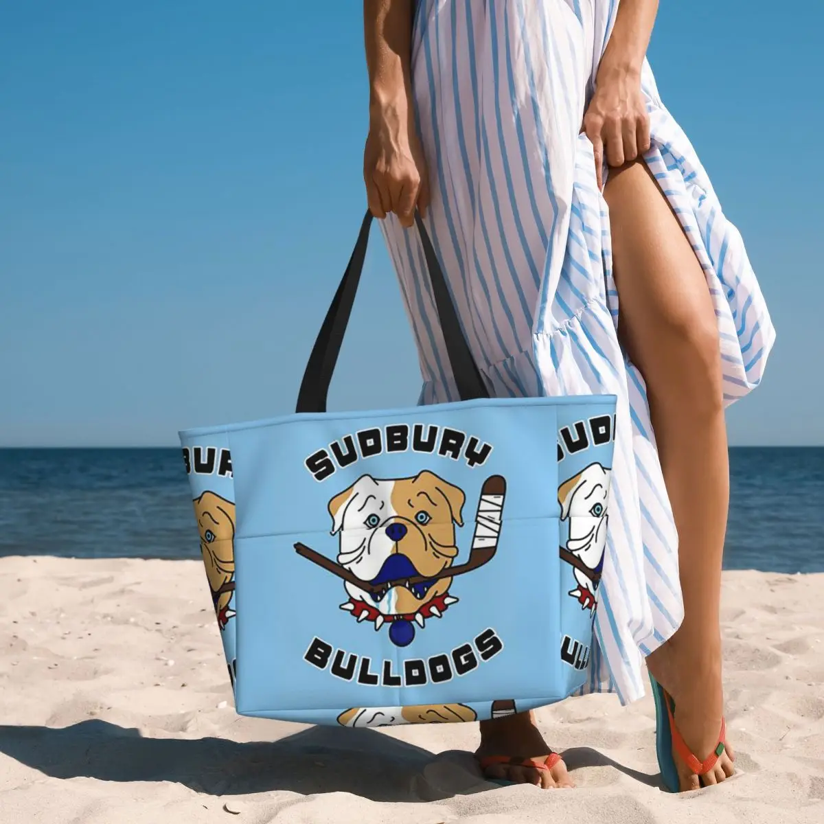 Sudbury Bulldogs - Shoresy Logo Beach Tote Bag Sport Gym Yoga Duffle Large Tote Bag Women Travel Bag Fitness bag