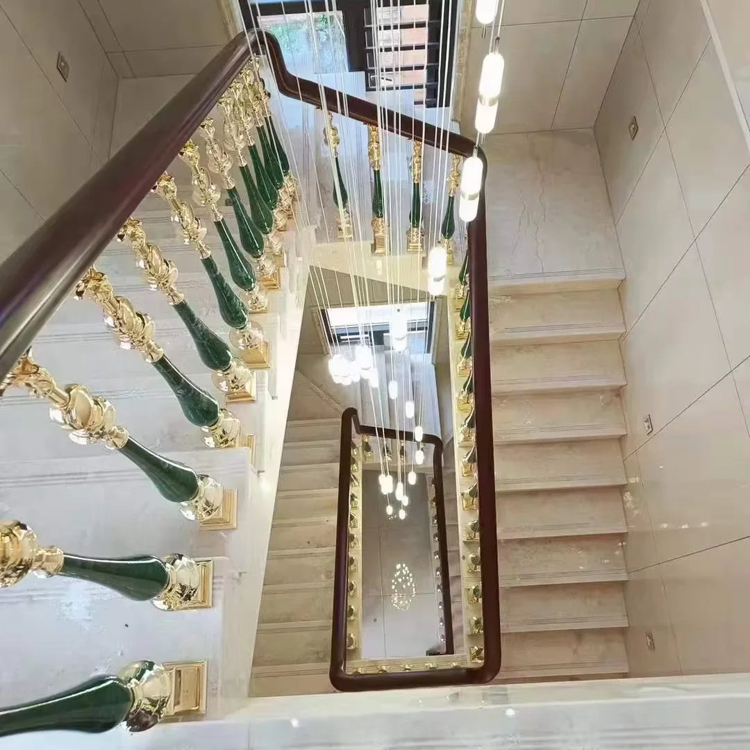 تخصيص درابزين الدرج الألومنيوم في الهواء الطلق درابزين الدرج الأنيق المتين #1