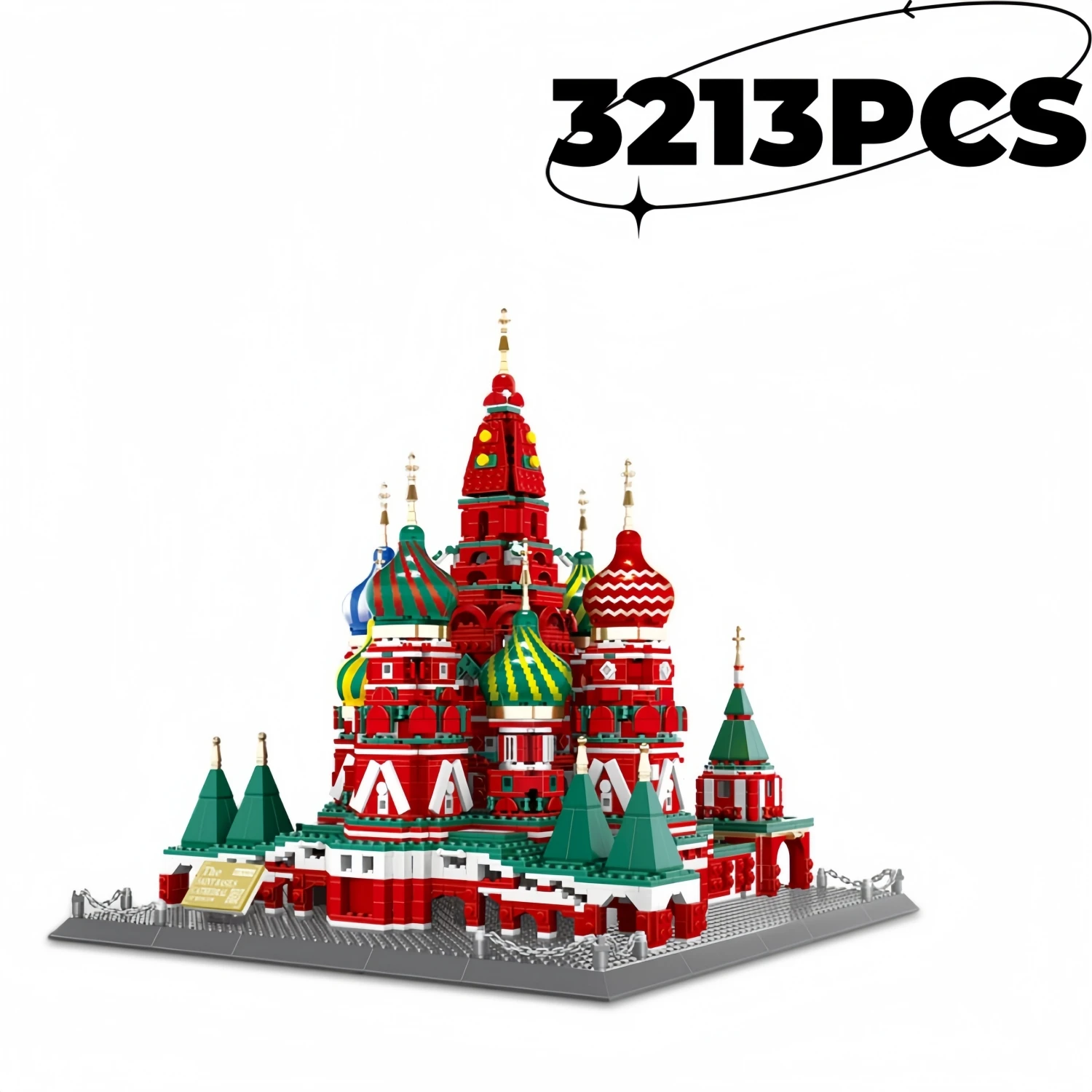 3213 pièces MOC russe moscou cathédrale de basilice adulte haute difficulté assemblage modèle de Construction jouet Kit de Construction éducatif