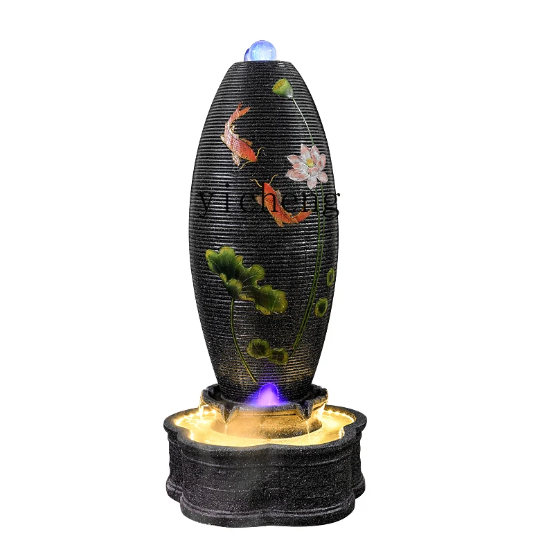 

ZK Fengshui Ball Lucky Egg Living Room Circulating Fountain Humidifier Decorations Flowing Water Ornaments