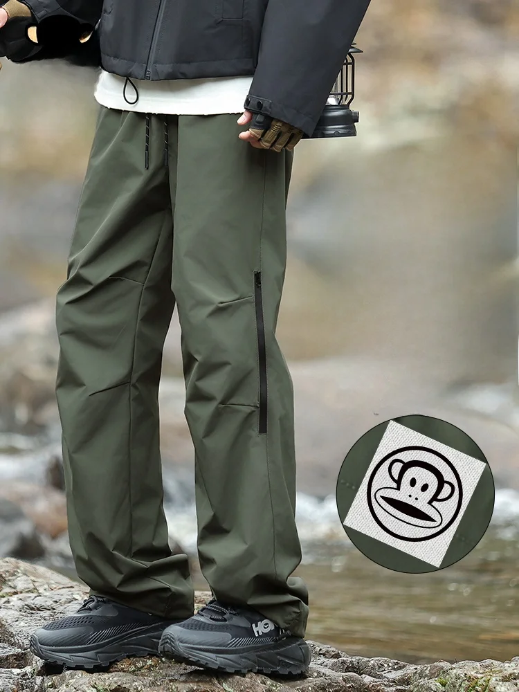 

Мужские свободные прямые повседневные брюки Paul Frank American Outdoor Sports Workwear, осенние, модные