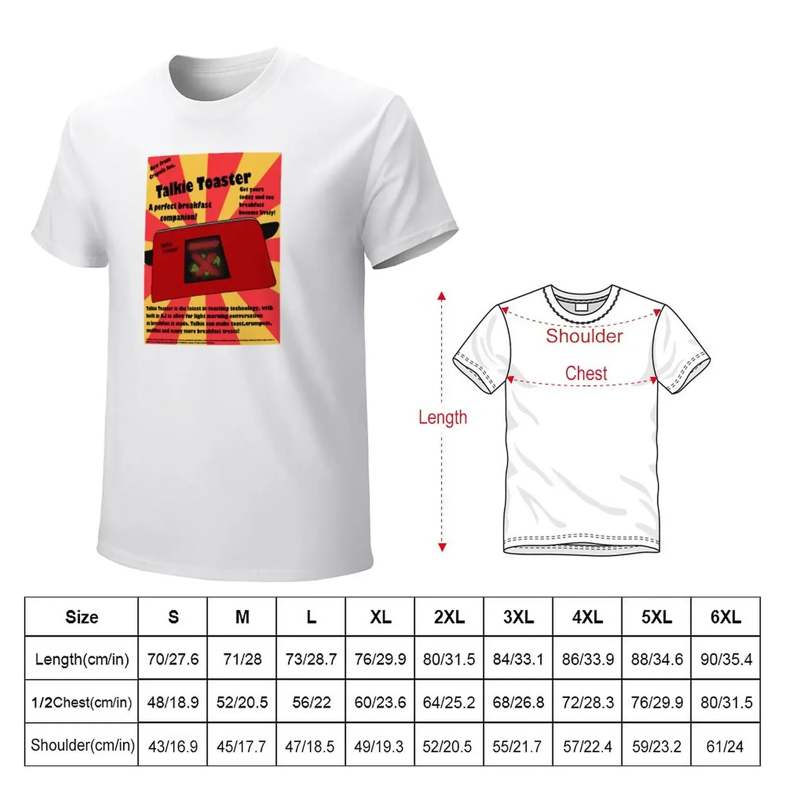 The latest in toasting technology T-Shirt Aesthetic clothing for a boy mens white t shirts