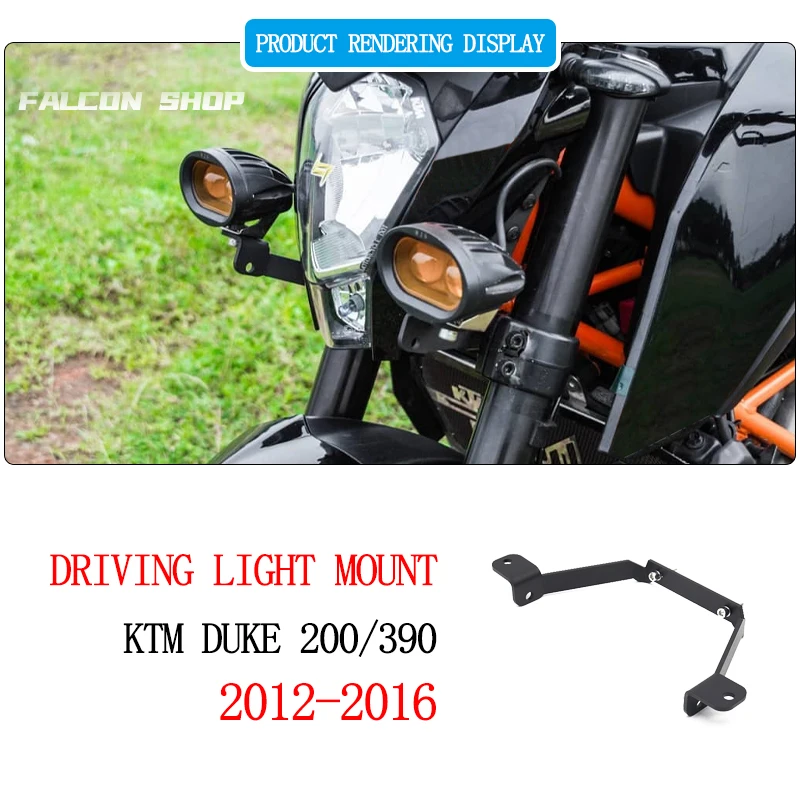 

Suitable for KTM DUKE 390/200 modified spotlight bracket 2012 2013 2014 2015 2016 KTM DUKE 200 fog lamp bracket