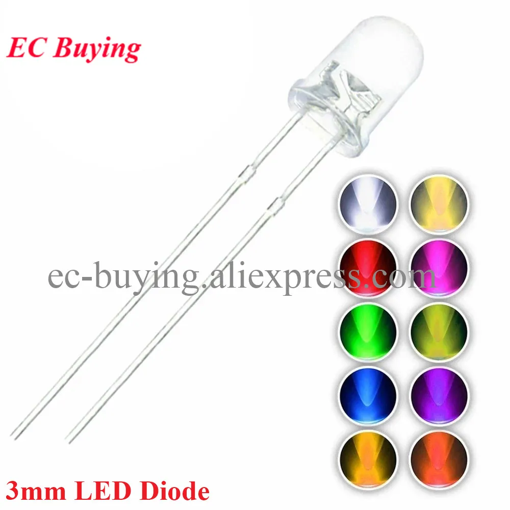 100Pcs/Lot F3 3Mm L…