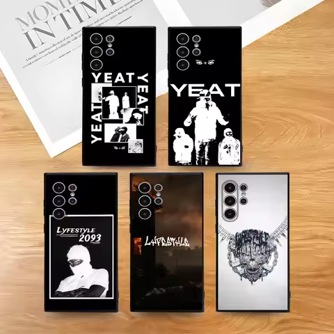 Singer Y-Yeat Lyfestyle Phone Case For Samsung Galaxy S25 S24 S22 S23 Ultra S21 S20 Plus 5G Frosted Non-Slip Full Cover Case