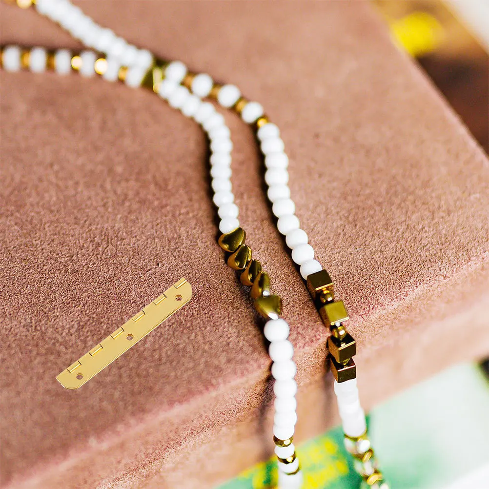 

10Pcs Piano Hinges Small Heavy Duty Hinges for Wooden Boxes Jewelry Chest DIY Piano Cover Hinge Wooden Boxes Hinge