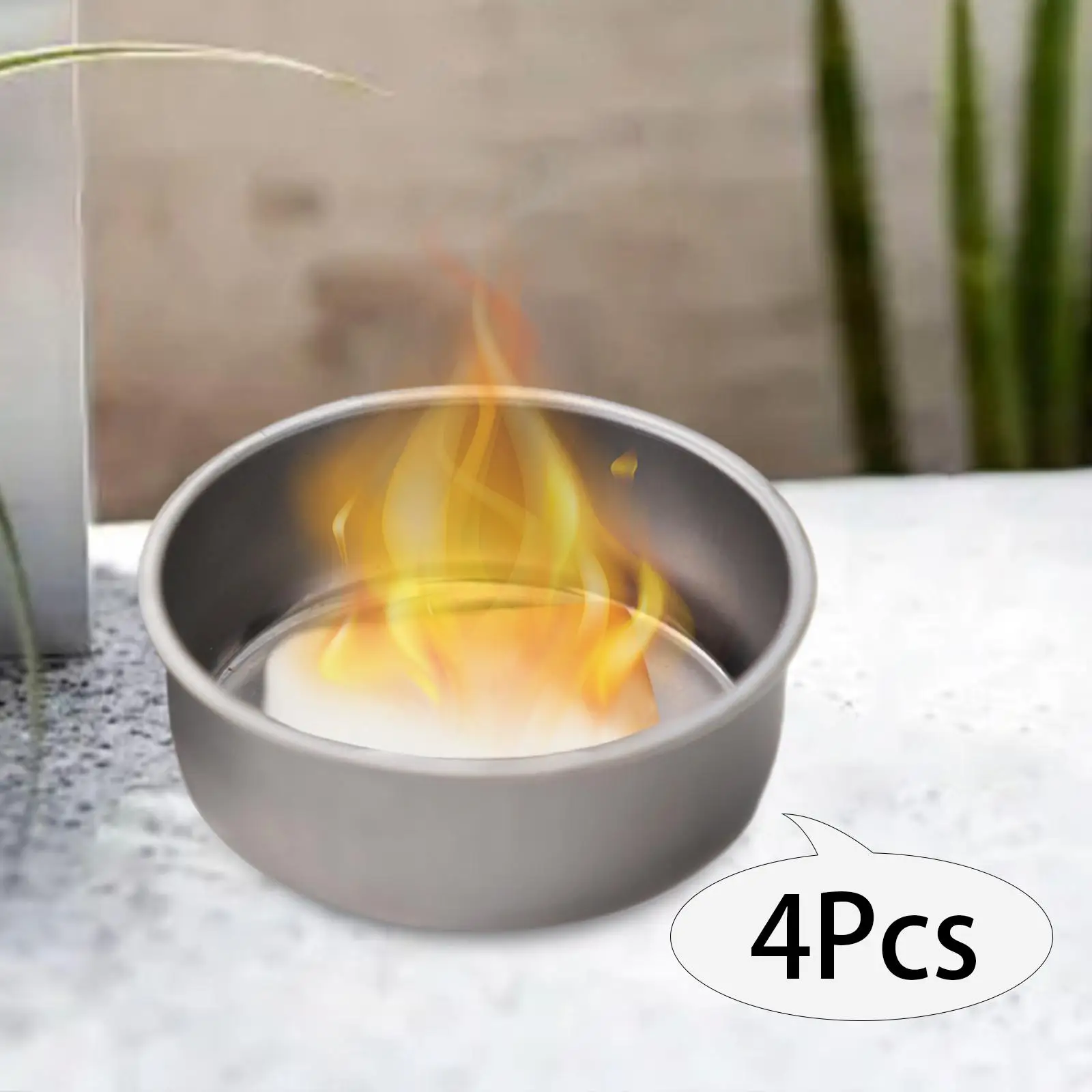 Tempat bahan bakar prasmanan, penghangat prasmanan ringan kaleng untuk perlengkapan pesta piknik barbeque Backpacking 3x4 buah