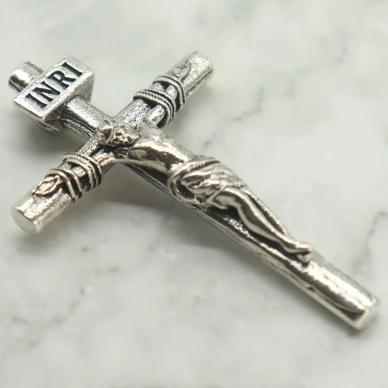 Buy 3 Get 1 Free 6.3g The cross bears the sacred symbol of redemption commemorating Christ's sacrifice and love Silver Pendant
