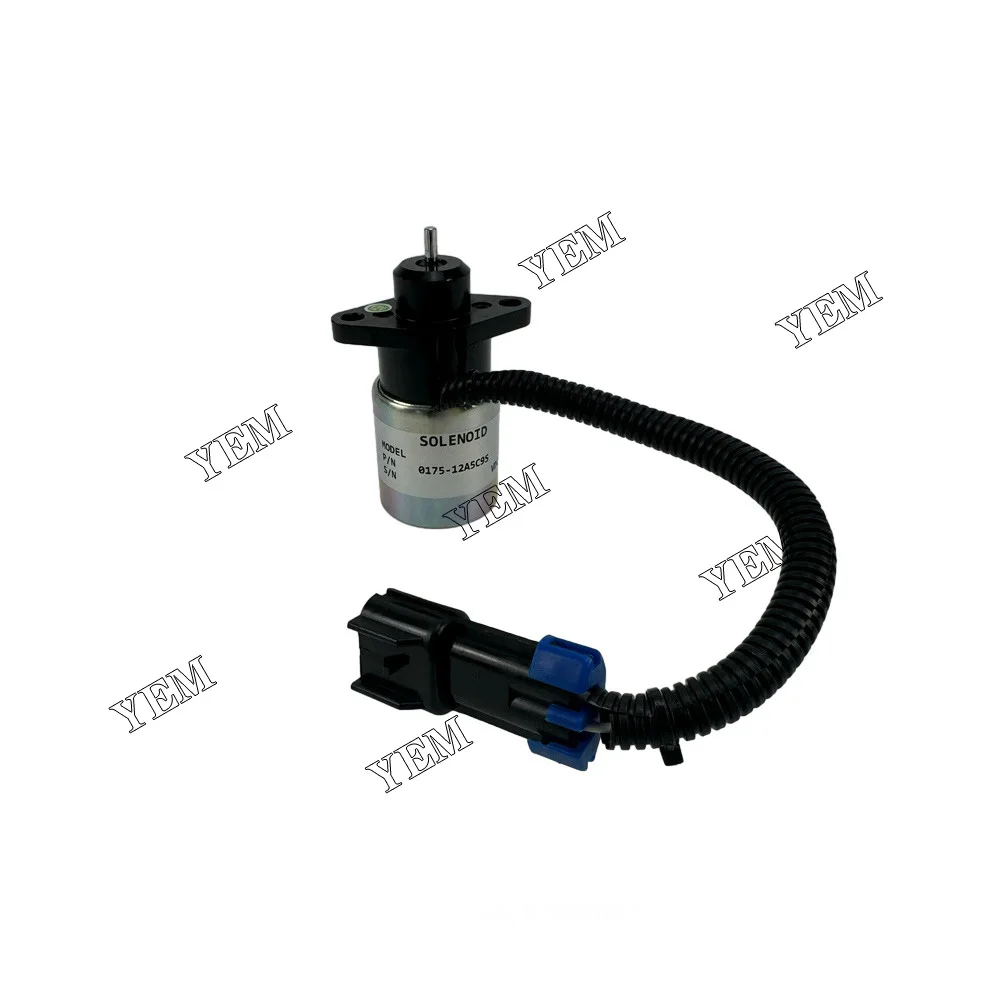 Solenoid Valve 12V 0175-12A5C9S SA-4863 For Kubota Excavator Forklift Diesel Engine