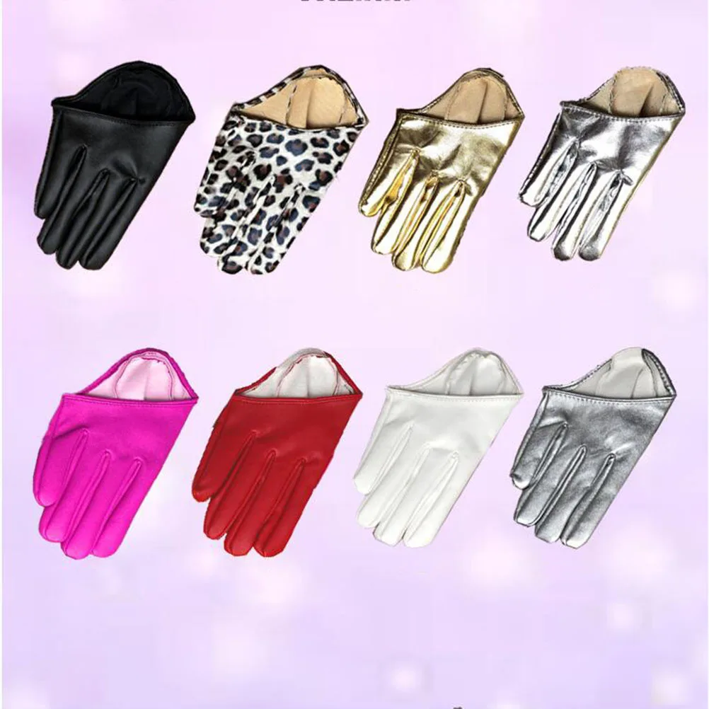 1 زوج قفازات الزفاف النساء بو نصف النخيل قفازات الاصبع للولائم الرقص أداء زي أوبرا الكرة حفلة موسيقية مساء أنيق