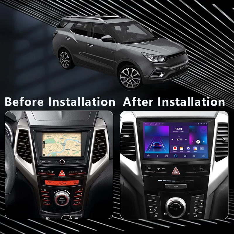 MAMSM 9INCH Car Radio For 2015-2019 SSANGYONG Tivolan/Tivoli Android Multimedia Video Player Stereo Wireless Carplay Autoradio