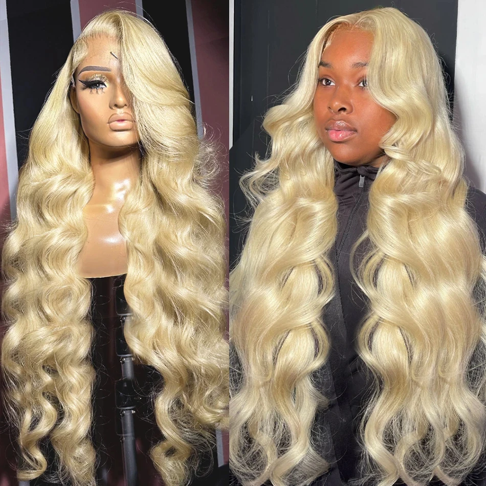 613 Blonde Body Wave lace frontal wig 13x6 hd human hair 13x4 lace frontal wig for Woman Choice