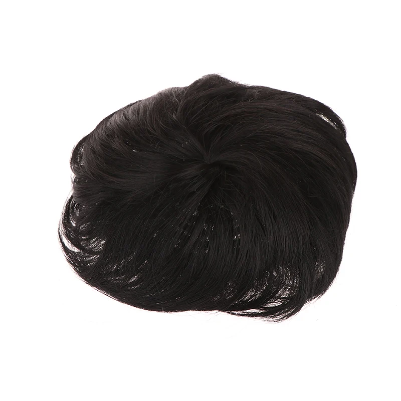 Men's Fashion Synthetic Fiber Wig Short Hair Sales On Top Of The Hair Block To Cover White Hair Mediterranean Bald Hair Patch