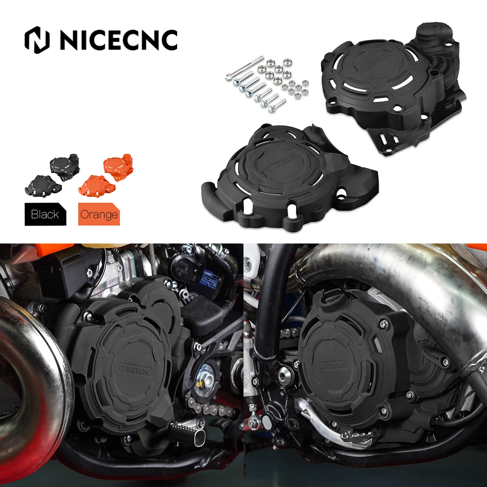 For 2026 2025 2024 Husqvarna TE 300 TE 250 KTM EXC 300 250 XC-W Motorcycle Engine Clutch Cover Ignition Guard Protector Kit